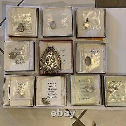 Towle Sterling Silver 12 Days Of Christmas Charm & Medallion Lot of 10 19711982