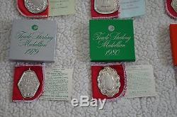 Towle Sterling Silver 12 Days of Christmas Ornament Set 1971 1982 COMPLETE