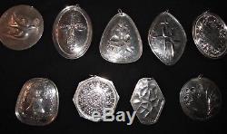Towle Sterling Silver 12 Days of Christmas Ornament Set 1971 1982 Complete