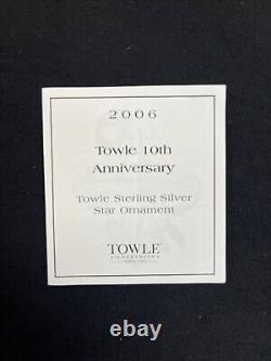 Towle Sterling Silver 2006 10th Anniversary Old Master Star Christmas Ornament