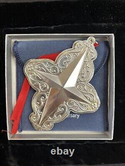 Towle Sterling Silver 2006 10th Anniversary Old Master Star Christmas Ornament