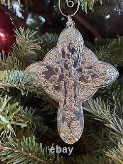 Towle Sterling Silver Cross Ornament 22nd Edition Great Baby Gift Christening