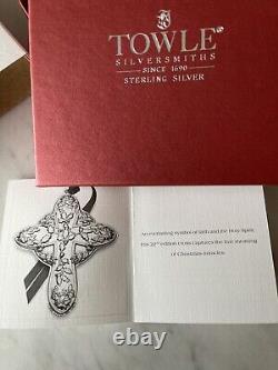 Towle Sterling Silver Cross Ornament 22nd Edition Great Baby Gift Christening