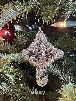 Towle Sterling Silver Cross Ornament 22nd Edition Great Baby Gift Christening