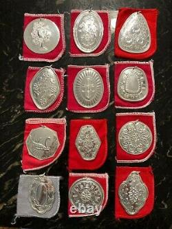 Towle Sterling Silver Twelve Days of Christmas Ornaments