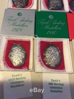 Towle sterling silver christmas ornaments