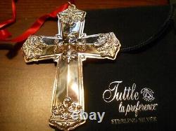Tuttle Sterling Silver Christmas Cross Collection Lot Of 7 Ornaments 2008-14