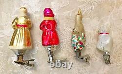 Ukraine Vintage glass Christmas tree Ornaments decorations silver hoof soviet
