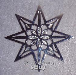 VNC Tiffany 1999 Sterling Silver Star Christmas Ornament Pendant Decoration