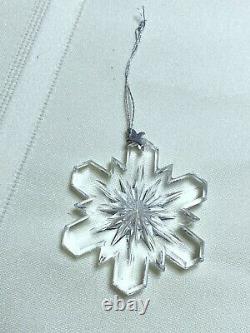 VTG The Giftware Suite Swarovski Silver Crystal Snowflake Christmas Ornament-Box