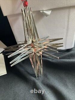 Vera Wang Sterling Silver Christmas Ornament Star Extremely Rare