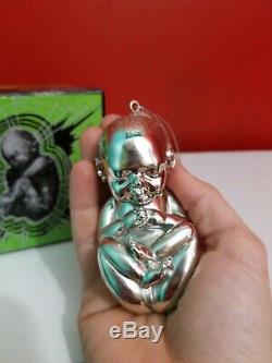 Very Rare Flaming Lips Silver Trembling Fetus Xmas Ornament from 2009