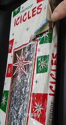 Vintage 1500 strands Lead Metal Tinsel/ Icicles for Christmas Tree Made in USA