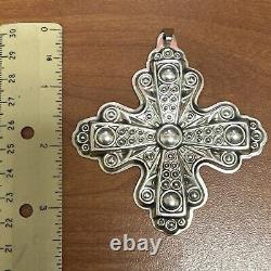 Vintage 1971- 1972-1973 Reed & Barton sterling silver Christmas cross ornaments