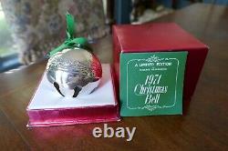 Vintage 1971 Wallace Silverplate Christmas Sleigh Bell Ornament Limited Edition