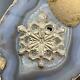 Vintage 1979 Christmas Snowflake Sterling Silver Ornament/ Pendant by Gorham