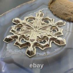 Vintage 1979 Christmas Snowflake Sterling Silver Ornament/ Pendant by Gorham