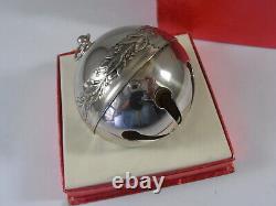 Vintage 1st Edition 1971 Wallace Silver Plated Christmas Ornament Sleigh Bell
