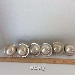 Vintage 6 NEIMAN MARCUS Sterling Silver Christmas Ornament Lot years 1992-1997