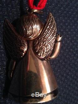 Vintage Cazenovia Abroad Sterling Silver Christmas Angel Ornament Standing Angel