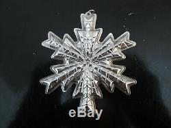 Vintage GORHAM Sterling Silver 1970's SNOWFLAKE Ornament Set of 3