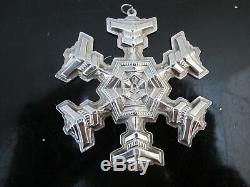 Vintage GORHAM Sterling Silver 1970's SNOWFLAKE Ornament Set of 7