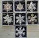 Vintage Gorham Sterling Silver Snowflake Christmas Ornament 1971-1977 Lot of 7