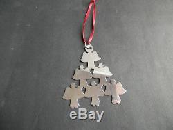Vintage James Avery Sterling Silver Tree Of Angels Christmas Ornament