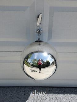 Vintage Mercury Glass Large Huge Store Display Silver Ball Christmas Ornament