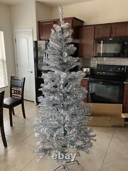 Vintage Raiders Ornaments & Pre Lit 6ft Silver Christmas Tree