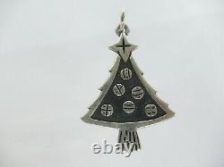 Vintage Retired James Avery Sterling Silver Christmas Tree w Ornaments Charm