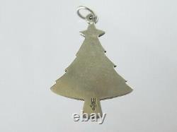 Vintage Retired James Avery Sterling Silver Christmas Tree w Ornaments Charm