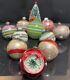 Vintage Shiny Brite Poland Paper Capped Silvered Unsilvered Ornament Lot