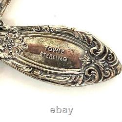 Vintage Sterling Signed Towle Carved King Richard Cross Christmas Ornament