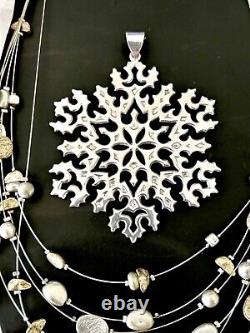 Vintage Tiffany & Co. Sterling Silver SNOWFLAKE Christmas Tree Ornament