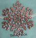 Vintage Tiffany & Co Sterling Silver Snowflake Holiday Christmas Ornament 1995