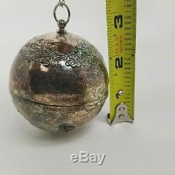 Vintage Towle 1979 Silver Plate First Edition Christmas Sleigh Bell Ornament