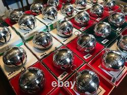 Vintage Wallace Silver Sleigh Bell Christmas Ornaments 1971-2021 Silver Ball