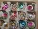 Vintage lot 12 Silver Glass Christmas Ornaments, Mixed, Indents, Mica Germany NIB
