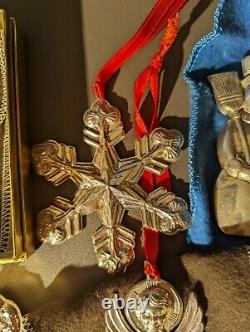 Vintage sterling silver Christmas ornaments (Towle, Gorham, Reed&Barton) 22 item