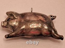 Vtg Cazenovia Abroad Sterling Silver 925 Pig Ornament