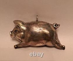 Vtg Cazenovia Abroad Sterling Silver 925 Pig Ornament