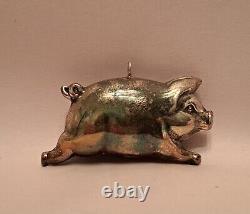 Vtg Cazenovia Abroad Sterling Silver 925 Pig Ornament