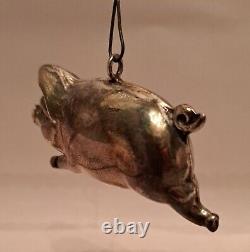 Vtg Cazenovia Abroad Sterling Silver 925 Pig Ornament