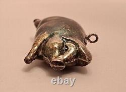 Vtg Cazenovia Abroad Sterling Silver 925 Pig Ornament