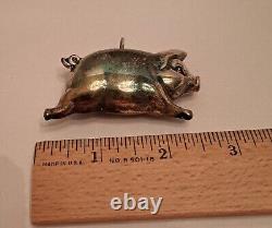 Vtg Cazenovia Abroad Sterling Silver 925 Pig Ornament