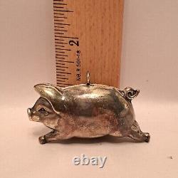 Vtg Cazenovia Abroad Sterling Silver 925 Pig Ornament