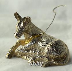 Vtg Harry Smith Sterling Christmas Ornament Nativity Donkey Mini Figure Last One