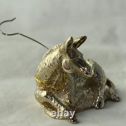 Vtg Harry Smith Sterling Christmas Ornament Nativity Donkey Mini Figure Last One