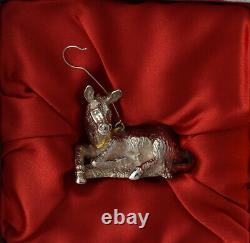 Vtg Harry Smith Sterling Christmas Ornament Nativity Donkey Mini Figure Last One